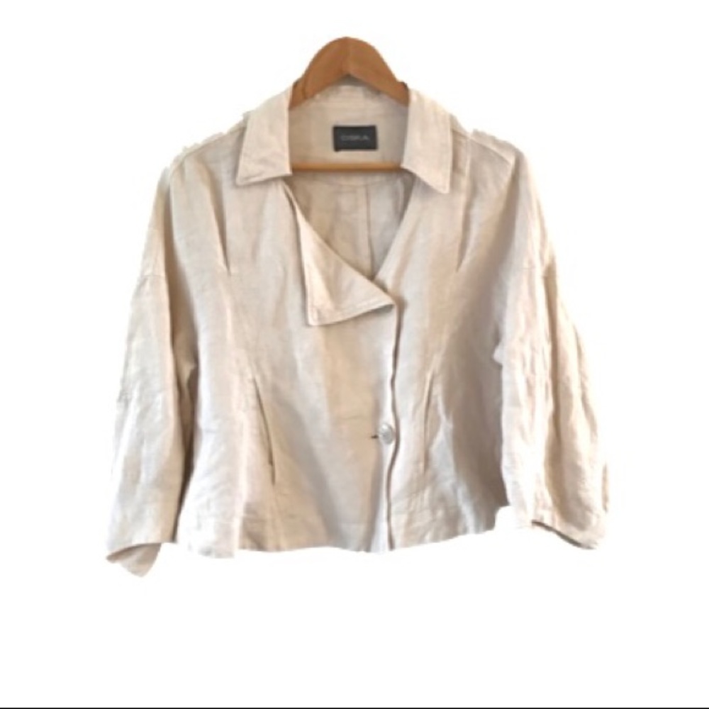 OSKA 100% linen jacket large